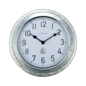 Zegar ogrodowy (biało-srebrny) Poppy Nextime