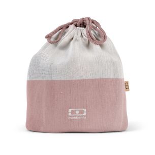 Lunchbag Natural flamingo L Pochette Monbento