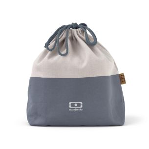 Torba na lunch L Blue Natural Pochette Monbento