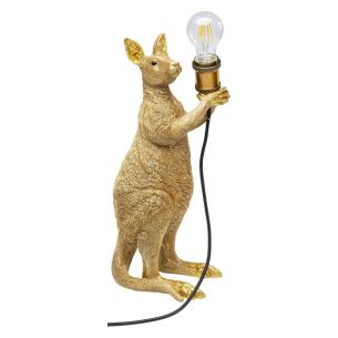 Lampa stołowa Animal Kangaroo KARE Design złota 46 cm