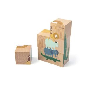 Drewniane klocki-puzzle Zwierzęta Trixie Baby