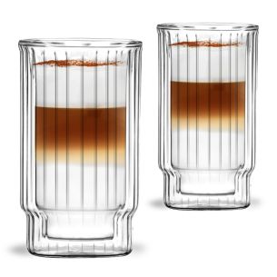 Zestaw 2 szklanek z podwójnymi ściankami (300 ml) Lungo Vialli Design