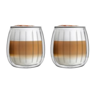 Zestaw 2 szklanek niskich z podwójnymi ściankami (250 ml) Tulip Vialli Design
