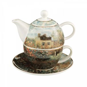 Zestaw Tea for One: filiżanka + imbryk Dom artysty Claude Monet Artis Orbis Goebel