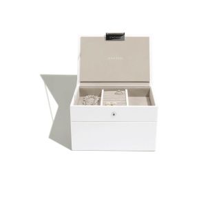 Pudełko na biżuterię podwójne (białe) Mini Stackers