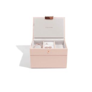 Pudełko na biżuterię podwójne (różowe) Mini Stackers