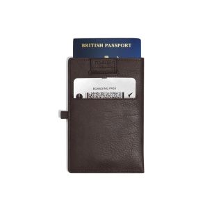 Pokrowiec na paszport (brązowy) Stackers