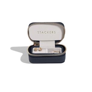 Pudełko podróżne na biżuterię S (granatowe) Travel Mini Stackers
