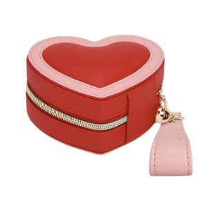 Pudełko podróżne na biżuterię (czerwone) Heart Stackers