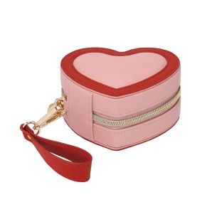 Pudełko podróżne na biżuterię (różowe) Heart Stackers