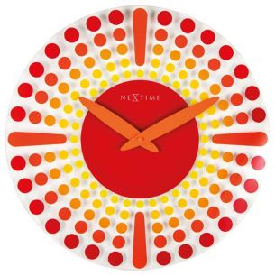 Zegar ścienny (czerwony) Dreamtime Nextime