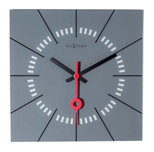 Zegar ścienny (szary) Stazione Nextime