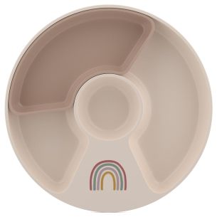 Talerzyk dziecięcy dzielony Mio Sunshine & Rainbow Mepal