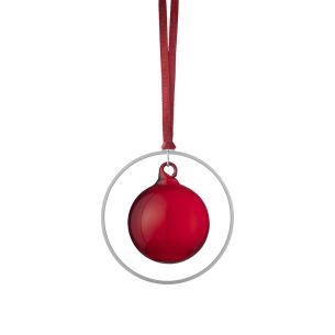Zestaw 4 bombek szklanych (port  silver) Kitai Blomus