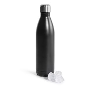 Butelka termiczna, stalowa (czarna, 0,75 l) Hot&Cool Sagaform
