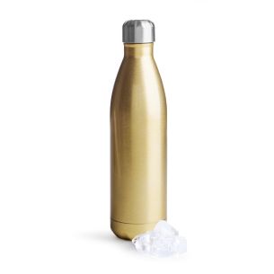 Butelka termiczna, stalowa (złota, 0,75 l) Hot&Cool Sagaform