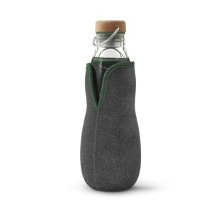 Butelka na wodę szklana w pokrowcu (oliwkowa) Eau Good Black+Blum