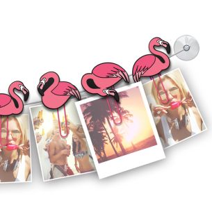 Klamerki do zdjęć ClipIt Mustard (Flamingi)