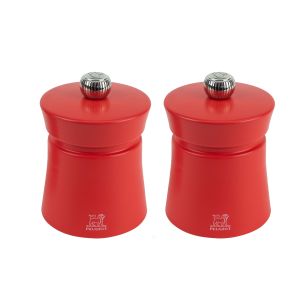 Zestaw 2 młynków do soli i pieprzu Baya Duo (8 cm, czerwony) Peugeot