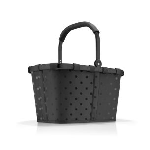 Koszyk Carrybag Frame Glossy dots black Reisenthel