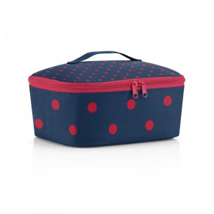 Torba termiczna Coolerbag M Pocket Mixed Dots Red Reisenthel