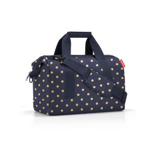 Torba podróżna Allrounder M Metallic dots blue Reisenthel