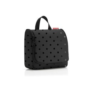 Kosmetyczka Toiletbag Glossy dots black Reisenthel