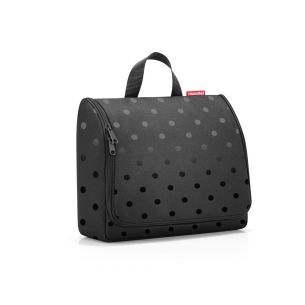 Kosmetyczka XL Toiletbag Glossy dots black Reisenthel