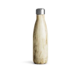 Butelka termiczna, stalowa (drewniany wzór, 0,5 l) Sagaform