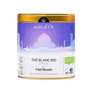 Herbata biała w puszce 50 g India Chai Massala terre d'Oc