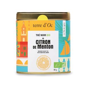 Herbata czarna w puszce 80 g Lemon from Menton terre d'Oc