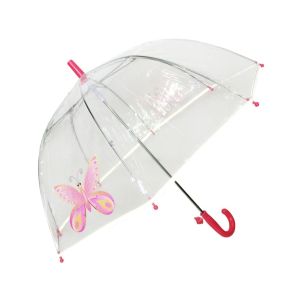Dziecięcy parasol + gwizdek (przezroczysty) Motyl Smati
