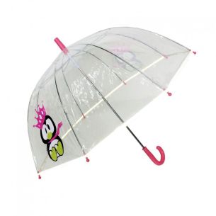 Dziecięcy parasol + gwizdek (przezroczysty) Pingwin Smati