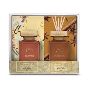 Zestaw 2 dyfuzorów zapachowych Vanilla Dream  Cinnamon secret Essentials iPuro