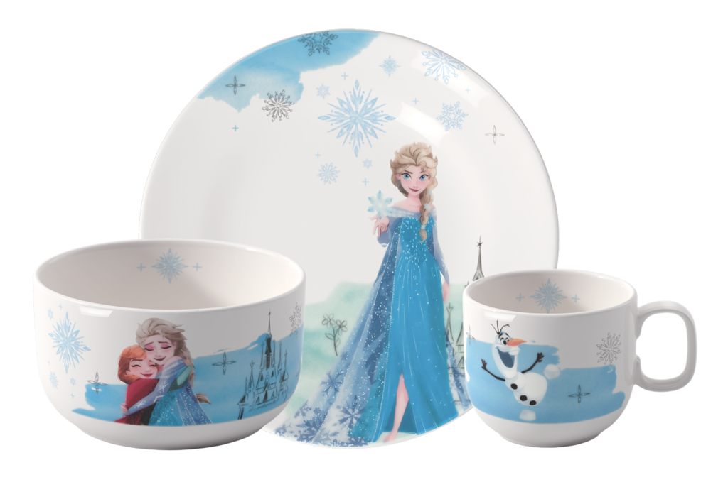 Villeroy & Boch - Disney Frozen Zestaw śniadaniowy dla Dzieci 3 elementy